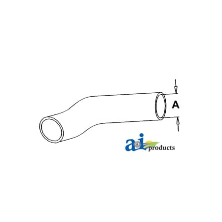 A & I Products Radiator Hose, Upper 11" x2" x2" A-TY22430